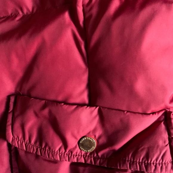 Ellen Tracy Red Down Puffer Jacket Size M - Picture 9 of 11